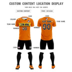 Custom Orange Classic Sports Sets Soccer Shirt Jersey