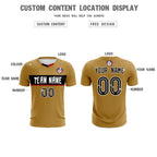 Custom Old Gold Classic Sports Sets Soccer Shirt Jersey