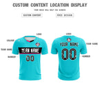 Custom Sky Blue Classic Sports Sets Soccer Shirt Jersey