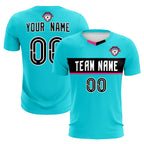 Custom Sky Blue Classic Sports Sets Soccer Shirt Jersey
