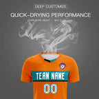 Custom Orange Classic Sports Sets Soccer Shirt Jersey
