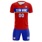 Custom Red Classic Sports Sets Soccer Shirt Jersey