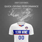 Custom White Classic Sports Sets Soccer Shirt Jersey