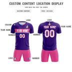 Custom Purple Classic Sports Sets Soccer Shirt Jersey
