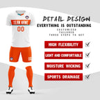 Custom White Classic Sports Sets Soccer Shirt Jersey