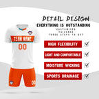 Custom White Classic Sports Sets Soccer Shirt Jersey