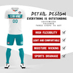 Custom White Classic Sports Sets Soccer Shirt Jersey