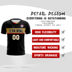 Custom Black Classic Sports Sets Soccer Shirt Jersey