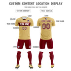 Custom Khaki Classic Sports Sets Soccer Shirt Jersey