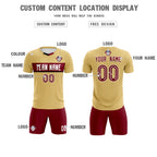 Custom Khaki Classic Sports Sets Soccer Shirt Jersey