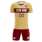 Custom Khaki Classic Sports Sets Soccer Shirt Jersey