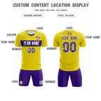 Custom Gold Classic Sports Sets Soccer Shirt Jersey
