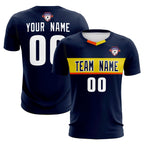 Custom Navy Classic Sports Sets Soccer Shirt Jersey