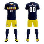 Custom Navy Classic Sports Sets Soccer Shirt Jersey