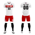 Custom White Classic Sports Sets Soccer Shirt Jersey