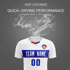 Custom White Classic Sports Sets Soccer Shirt Jersey