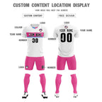 Custom White Classic Sports Sets Soccer Shirt Jersey