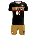 Custom Black Classic Sports Sets Soccer Shirt Jersey