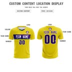 Custom Gold Classic Sports Sets Soccer Shirt Jersey