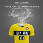 Custom Gold Classic Sports Sets Soccer Shirt Jersey