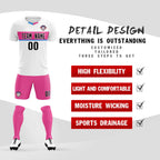 Custom White Classic Sports Sets Soccer Shirt Jersey