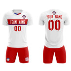 Custom White Classic Sports Sets Soccer Shirt Jersey