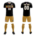 Custom Black Classic Sports Sets Soccer Shirt Jersey