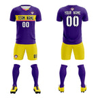 Custom Purple Classic Sports Sets Soccer Shirt Jersey