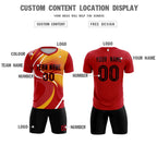 Custom Red Printing Sportswear Soccer Sets Jersey