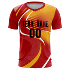 Custom Red Printing Sportswear Soccer Sets Jersey
