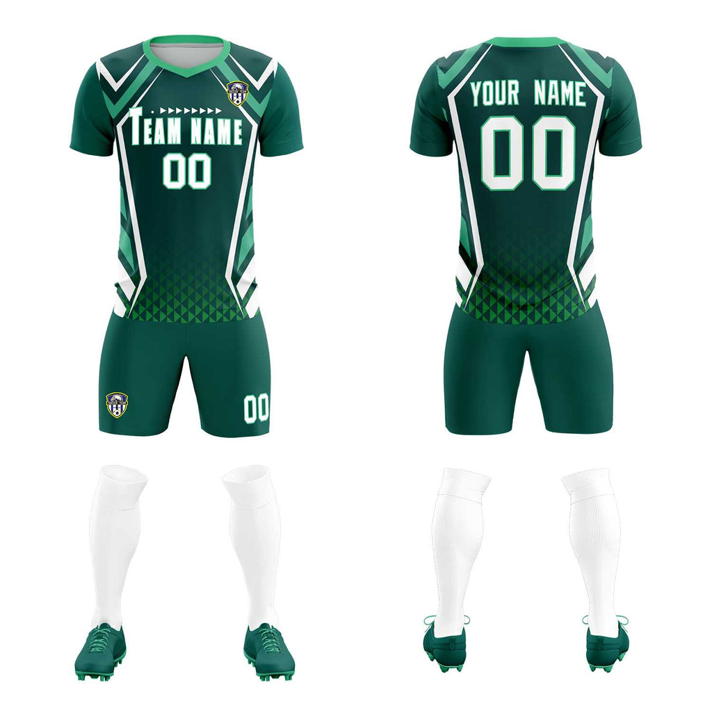 Custom Aqua Abstract Breathable Soccer Tops/Sets Jersey