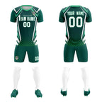 Custom Aqua Abstract Breathable Soccer Tops/Sets Jersey