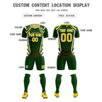 Custom Midnight Green Abstract Breathable Soccer Tops/Sets Jersey