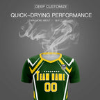 Custom Midnight Green Abstract Breathable Soccer Tops/Sets Jersey