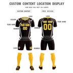 Custom Brown Abstract Breathable Soccer Tops/Sets Jersey