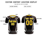 Custom Brown Abstract Breathable Soccer Tops/Sets Jersey
