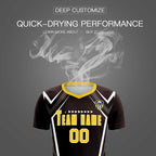 Custom Brown Abstract Breathable Soccer Tops/Sets Jersey