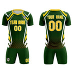 Custom Midnight Green Abstract Breathable Soccer Tops/Sets Jersey