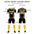 Custom Brown Abstract Breathable Soccer Tops/Sets Jersey