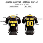 Custom Brown Abstract Breathable Soccer Tops/Sets Jersey