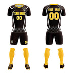 Custom Brown Abstract Breathable Soccer Tops/Sets Jersey