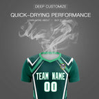 Custom Aqua Abstract Breathable Soccer Tops/Sets Jersey
