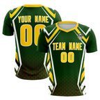 Custom Midnight Green Abstract Breathable Soccer Tops/Sets Jersey