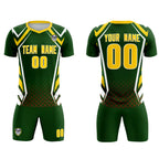Custom Midnight Green Abstract Breathable Soccer Tops/Sets Jersey