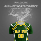 Custom Midnight Green Abstract Breathable Soccer Tops/Sets Jersey