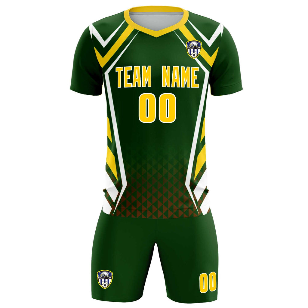 Custom Midnight Green Abstract Breathable Soccer Tops/Sets Jersey