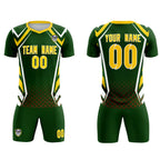 Custom Midnight Green Abstract Breathable Soccer Tops/Sets Jersey