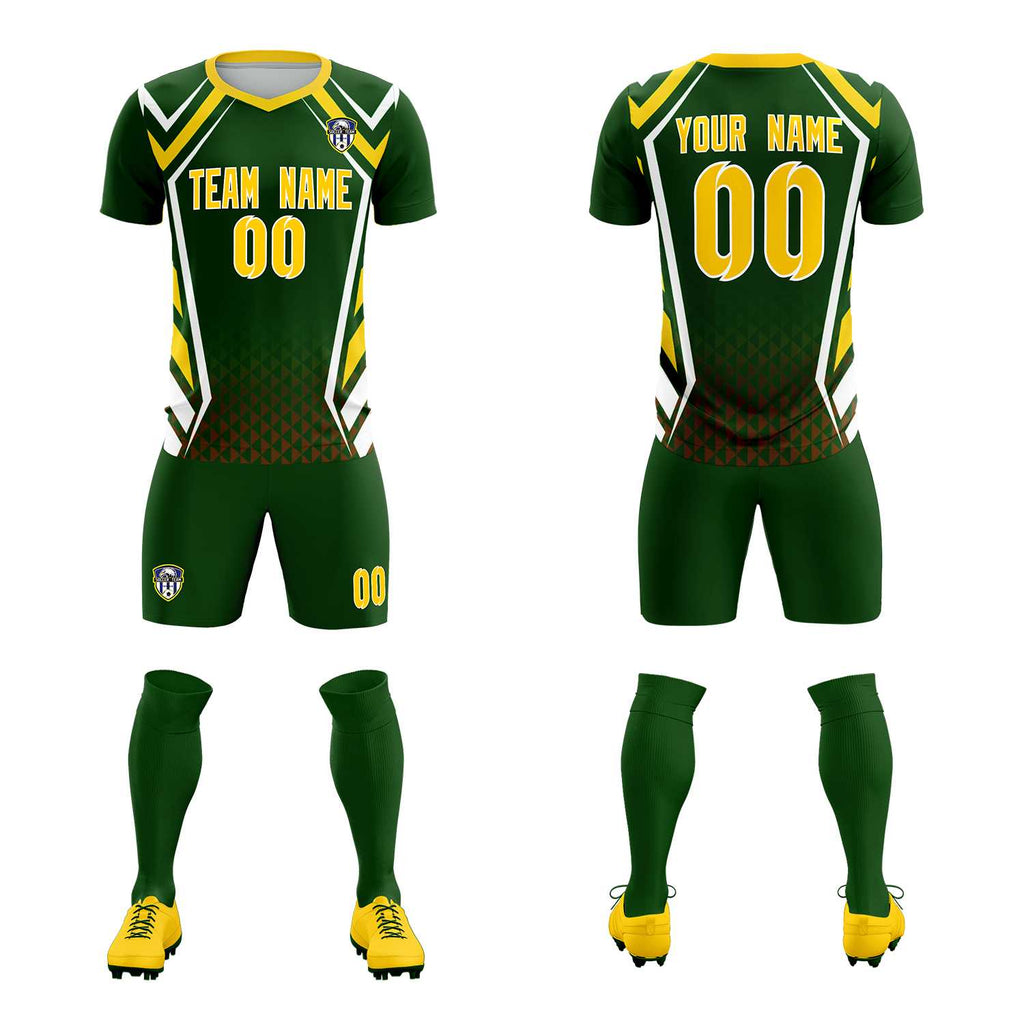 Custom Midnight Green Abstract Breathable Soccer Tops/Sets Jersey