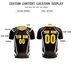 Custom Brown Abstract Breathable Soccer Tops/Sets Jersey