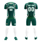 Custom Aqua Abstract Breathable Soccer Tops/Sets Jersey